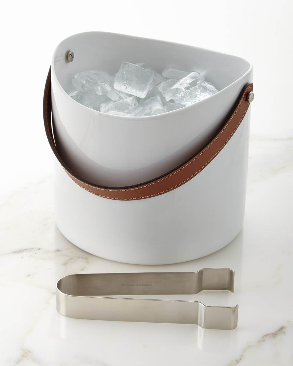 Wyatt Ice Bucket and Tongs